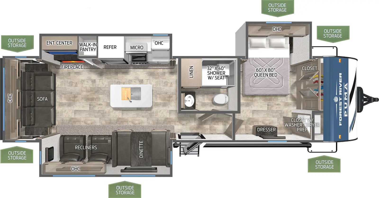 Puma 31RLQS Floorplan